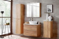 Skrinka zrkadlová Capri Oak 843 - Dub Kraft Žltý  Nábytok do kúpeľne 