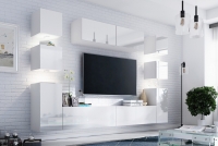 police závěsná Combo 8 - Bílý - Výprodej moderní Obývací stěna 