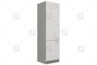 Bianka Bílý lesk 60 LO-210 2F - skříňka na vestavnou lednici skříňka na vestavnou lednici