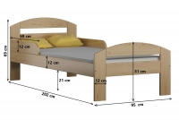 Postel dětská Wiki přízemní výsuvná postel dětská dřevěná Wiki