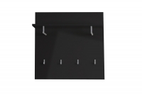 Komplet moderného nábytku do predsienie Combo - grafit/MDF Čierny lesk - Koncovka Série Komplet nábytku Combo