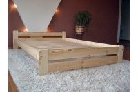 Postel do ložnice dřevěná 120x200 Simi E5 postel borovicová, s možností výběru barvy