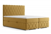 Boxspring posteľ s úložnými priestormi Feba 160x200 Posteľ s prešívaním na skrzyni 