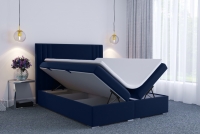 Boxspring postel Cyntia 180x200 velká postel s úložnými prostory na ložní prádlo