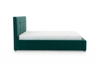 Postel do ložnice Elderio 180x200 Zelená postel s vysokým čelem