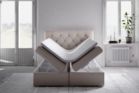 Boxspring postel s úložným prostorem Izyda 160x200 postel 160x200 s úložným prostorem na ložní prádlo
