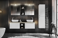 Zrkadlová skrinka Leonardo White 60 cm - Biela Nábytok kúpeľňové comad 