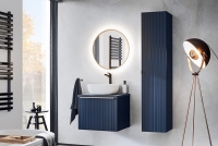 Skrinka závesná pod umywalke Santa Fe Deep Blue 60 cm - Modrý indigo  moderná Komplet kúpeľňového nábytku 