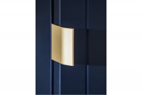 Komplet kúpeľňového nábytku Santa Fe Deep Blue II - Modrý indigo  zlaté úchytky comad 