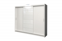 Skříň Malibu Bílá  Skříň s posuvnými dveřmi Malibu 250 cm - Bílá 