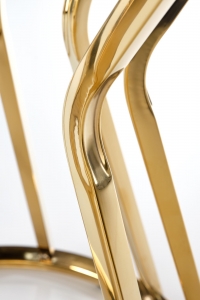 Odkladací stolík AFINA S - zrkadlo / zlatá afina s Konferenčný stolík, Zrkadlo / zlaté
