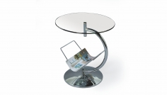 ALMA Konferenční stolek Chromovaný Sklo průhledné alma Konferenční stolek Chromovaný Sklo průhledné
