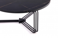 ANTICA Konferenční stolek Deska - Černý mramor, Podstavec - Černý antica Konferenční stolek Deska - Černý mramor, Podstavec - Černý
