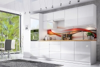 Drezová skrinka Aspen D60ZP - biely lesk kolekcia nábytku kuchynského Aspen - biely lesk 