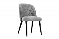 Scaun din lemn Azzaro cu scaun tapițat - šedý Vena 3 / negru Picioare gri Scaun tapițat