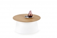 AZZURA dohányzóasztal - natúr / fehér azzura Konferenční stolek természetes / Bílý