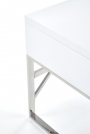 Písací stôl B32 - biela / chrómová b32 Písací stôl Biely-Chrom