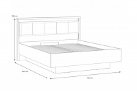 postel do ložnice s úložným prostorem Hayato 160x200 - swierk alpejski  postel do ložnice s úložným prostorem Hayato 160x200 - swierk alpejski 