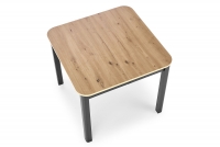 stůl összecsukható 90x90 Biatro - Dub artisan / Fekete stůl z czarnymi nogami