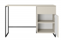 Písací stôl Asha 120 cm - kašmírová / Čierny Rošt Písací stôl Asha 120 cm z szuflada - kašmír / Čierny Rošt