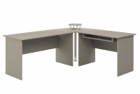 Písací stôl narozne BK53N - šedý platynowy Písací stôl do kancelárie