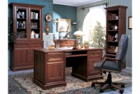 Sonata íróasztal, fiókokkal és szekrényekkel - 160 cm - nemes gesztenyefa íroasztal Sonata fiokokkal és szekrények 160 cm - kasztan szlachetny 
