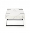 BLANCA kávézóasztal - fehér márvány - fekete blanca Konferenční stolek Bílý mramor - Fekete