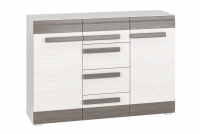 Komplet nábytku do obývacej izby Blanco 11 - Borovica sNiezna / new grey - 4 elementy Komplet Blanco 11