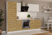 Komplet kuchyňského nábytku Otin 2,6 m - artisan/Biely  Komplet kuchyňského nábytku Otin 2,6 m - vizualizácia 