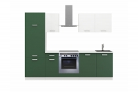 Komplet nábytku kuchennych Otin 2,6 m - Zelený labrador/Bílý  Komplet nábytku kuchennych Otin 2,6 m - Zelený labrador/Bílý