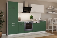 Komplet nábytku kuchennych Otin 2,7 m - Zelený labrador/Bílý Komplet nábytku kuchennych Otin 2,7 m - aranzacja 