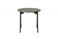 Kulatý kávový stolek Sonatia 45 cm - olivová konferenční stolek okragly Sonatia 45 cm - Oliva - bok