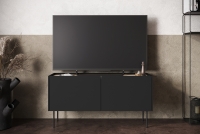 DESIN kétajtós TV-szekrény fiókkal 120 2D1SZ - matt fekete / nagano-tölgy DESIN kétajtós TV-szekrény fiókkal 120 2D1SZ - matt fekete / nagano-tölgy - elrendezés