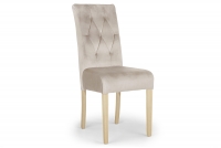 židle čalouněné Castello 5 z drewnianymi nogami - Béžová Salvador 02 / Nohy buk bezowe židle na bukowych nogach