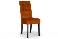 židle čalouněné Castello 5 z drewnianymi nogami - Oranžový Salvador 14 / černé Nohy pomaranczowe drewnane židle