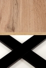 CROSS dohányzóasztal - szín: Tölgy wotan/Fekete cross Konferenční stolek Barva Dub wotan/Fekete