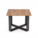 CROSS dohányzóasztal - szín: Tölgy wotan/Fekete cross Konferenční stolek Barva Dub wotan/Fekete