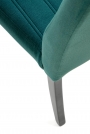DIEGO 2 Židle Černá / čal. velvet prošívané Pruhy - MONOLITH 37 (tmavý zelený) diego 2 Židle Černý / tap. velvet prošívané pasy - monolith 37 (tmavý Zelený)