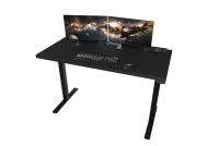 Terin íróasztal, elektromosan állítható magasság - 135 cm - fekete íroasztal elektryczne Terin z regulacja wysokosci 135 cm - fekete 