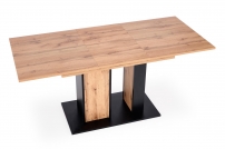 Rozkládací stůl DOLOMIT 130-170 cm - dub wotan / černá dolomit Stůl rozkladany Dub wotan - Černý