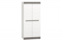 Blanco 01 kétajtós szekrény - 92 cm - hófenyő / new grey két ajto ruhásszekrény Blanco 01 - 92 cm - fenyőfa sniezna / new grey
