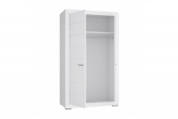 dvoudveřová skříň ubraniowa Snow 115 cm - Bílý  dvoudveřová skříň ubraniowa Snow 115 cm - Bílý 