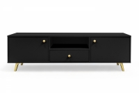 dvojdverová TV skrinka Siena z szuflada 160 cm - Čierna dvojdverová TV skrinka Siena z szuflada 160 cm - Čierna