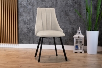 židle čalouněné na kovové podstavě Empoli 2 kov - Béžová Element 17 / černé Nohy bezowe židle pro jídelny