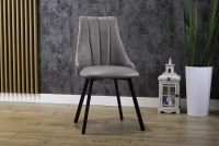 židle čalouněné na kovové podstavě Empoli 2 kov - šedý Vogue 14 / černé Nohy šedý židle na czarnych nogach