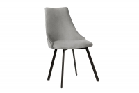 Čalouněná židle Empoli - šedá Loft 19 / černé nohy šedý židle do jídelny
