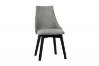 židle čalouněné na drewnianych nogach Empoli - šedý Loft 19 / černé Nohy