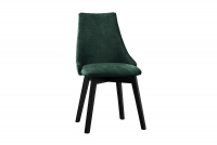 židle čalouněné na drewnianych nogach Empoli - tmavá Zeleň Monolith 37 / černé Nohy Zeloné Židle na czarnych nogach