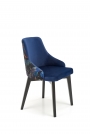 Židle čalouněné Endo - Černý / Námořnická modrá endo Židle Černý / tap: bluvel 86 (tmavě modrý) (1p=1szt)