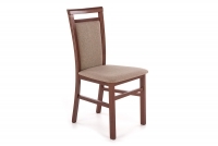 dřevěna židle Erota s čalouněným sedákem - Inari 23 / Tmavý Ořech orzechowe drewniane židle